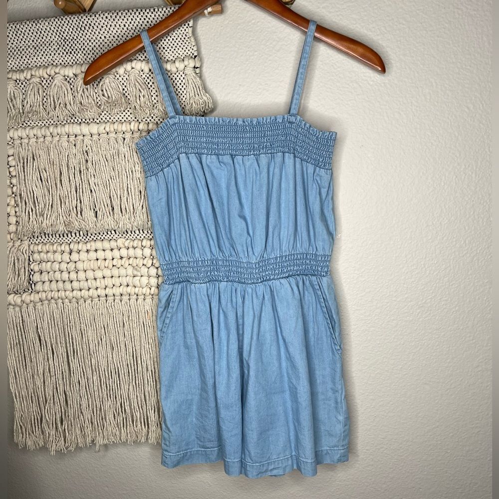 GAP blue denim romper